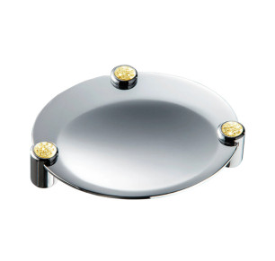 JABONERA SOBREMESA CROMO/ORO