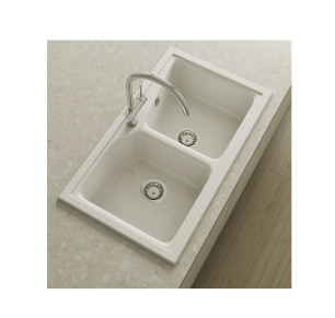 FREGADOR POALGI CITY 322 2S BLANCO BRILLO GLOSS