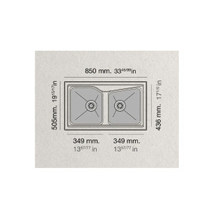 FREGADOR POALGI CITY 322 2S BLANCO BRILLO GLOSS