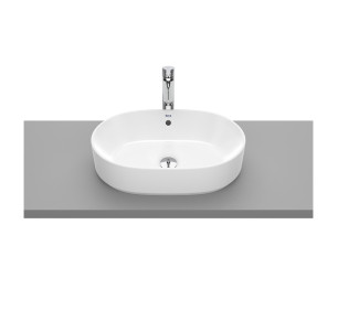 LAVABO ROCA THE GAP ROUND SOBRE ENCIMERA 550X390 BLANCO A3270Y1000
