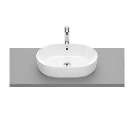 LAVABO ROCA THE GAP ROUND SOBRE ENCIMERA 550X390 BLANCO A3270Y1000