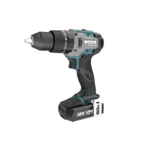 TALADRO PERCUTOR WESCO 18V 140NM + CARGADOR + BATERÍA 4.0AH