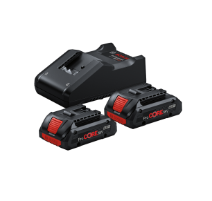 PACK BOSCH CARGADOR GAL 18V-40 + 2 BATERIAS PROCORE 18V 4AH