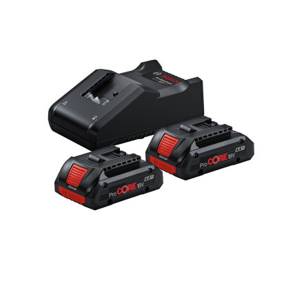 PACK BOSCH CARGADOR GAL 18V-40 + 2 BATERIAS PROCORE 18V 4AH