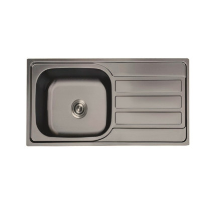 FREGADOR PLASTIMODUL POSEIDON 800X500X200 PVD NEGRO