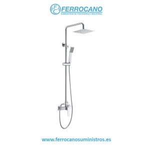 COLUMNA DUCHA MONOMANDO IMEX ART CROMO BDAR025