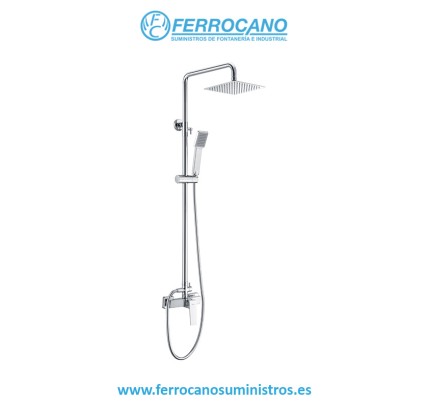COLUMNA DUCHA MONOMANDO IMEX ART CROMO BDAR025
