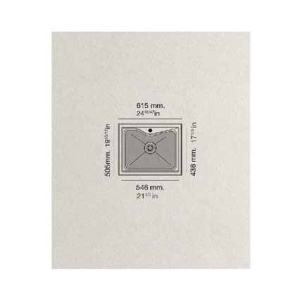FREGADOR POALGI CITY 320 1S 61X50 PERGAMON MATE SOFT