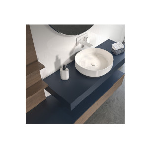 LAVABO SOBRE ENCIMERA FERCOM DUERO Ø 45 BLANCO 74756