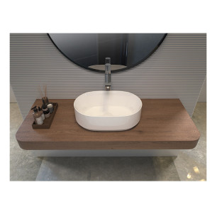 LAVABO SOBRE ENCIMERA FERCOM EBRO 46X31 BLANCO 74752