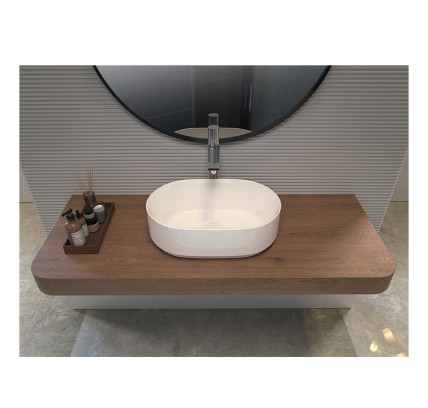 LAVABO SOBRE ENCIMERA FERCOM EBRO 46X31 BLANCO 74752