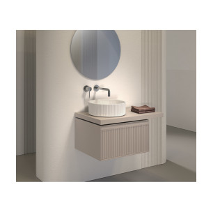 LAVABO SOBRE ENCIMERA FERCOM NILO Ø 36 BLANCO 74755