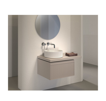 LAVABO SOBRE ENCIMERA FERCOM NILO Ø 36 BLANCO 74755