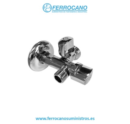 GRIFO LAVADORA STANDARD DOBLE AMERICA 1/2'-3/4'-3/8' CROMO 80040