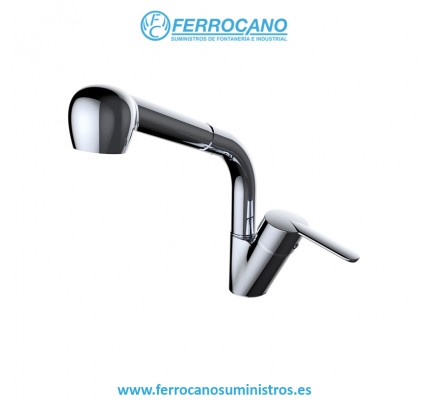 MONOMANDO FREGADERO EXTRAIBLE CLEVER S12 URBAN CROMO 61129