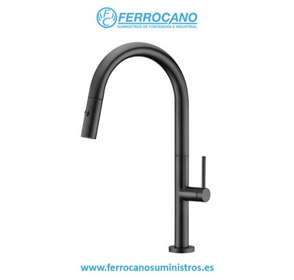 MONOMANDO FREGADERO IMEX SAMOA NEGRO MATE GCE017/NG