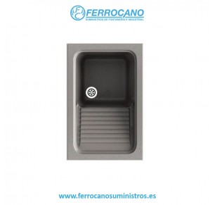 FREGADOR POALGI SILEX 60X40 GLOSS CONCRET
