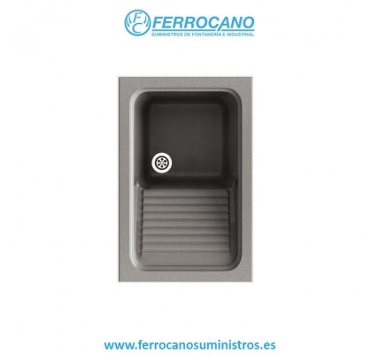 FREGADOR POALGI SILEX 60X40 GLOSS CONCRET