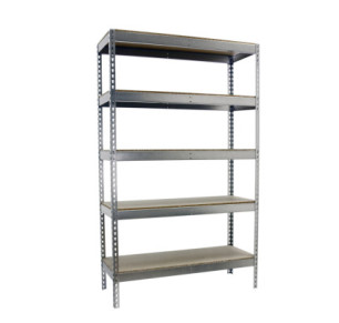 ESTANTERÍA METÁLICA SIMON RACK ECOFORTE 1806-5 CHIPBOARD GALVANIZADO/MADERA