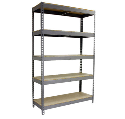 ESTANTERÍA METÁLICA SIMON RACK ECOFORTE 1807-5 CHIPBOARD GALVANIZADO/MADERA