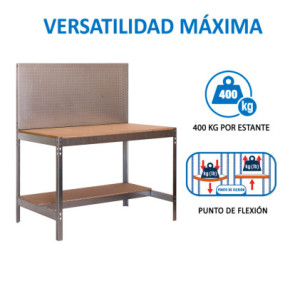 BANCO TRABAJO SIMON RACK SIMONWORK BT2 900 GALVANIZADO/MADERA