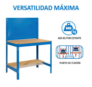 BANCO TRABAJO SIMON RACK SIMONWORK BT2 BOX 1200 AZUL/MADERA