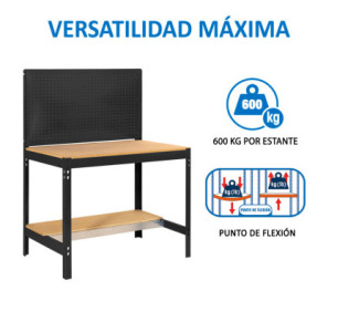 BANCO TRABAJO SIMON RACK SIMONWORK BT2 BOX 1500 ANTRACITA/MADERA