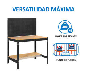 BANCO TRABAJO SIMON RACK SIMONWORK BT2 BOX 900 ANTRACITA/MADERA