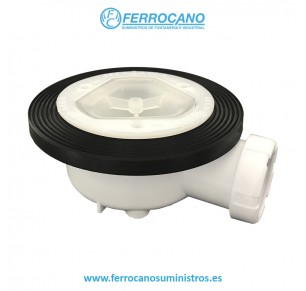 VALVULA DUCHA GRAN CAUDAL TECNOAGUA T-78TS Ø 115 SIFONICA/REGISTRABLE S/EMBELLECEDOR 50328