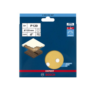 DISCO LIJA BOSCH EXPERT C470 MULTIPERFORADO 125MM GR-40 (PACK 5 UDS)
