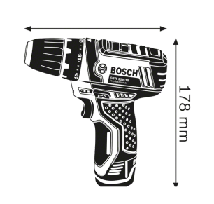 ATORNILLADOR BOSCH PRO HEAVY DUTY GSR 12V-15 (2X2AH + CARGADOR + MALETIN)