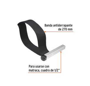 LLAVE FILTRO ACEITE TRUPER 6' NYLON 14526