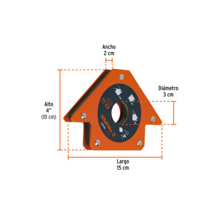 ESCUADRA MAGNETICA TRUPER SOLDAR 4' 100MM 15407