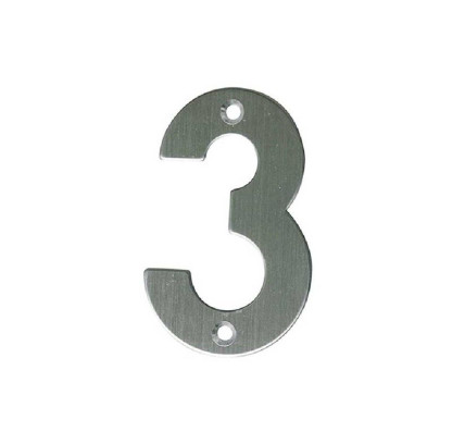 NUMERO '3' AMIG INOX 10CM