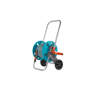CARRO PORTAMANGUERAS AQUAROLL S GARDENA + 20 METROS MANGUERA CLASSIC
