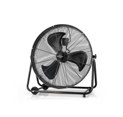 VENTILADOR SUELO INDUSTRIAL ORBEGOZO CON RUEDAS 75CM 200W NEGRO PWT 3075