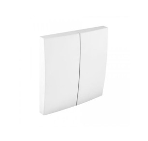 TECLA DOBLE EFAPEL BASE BLANCA 90611 TBR