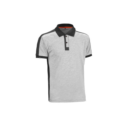 POLO MANGA CORTA COOL ICE JUBA GRIS/NEGRO TP60GK