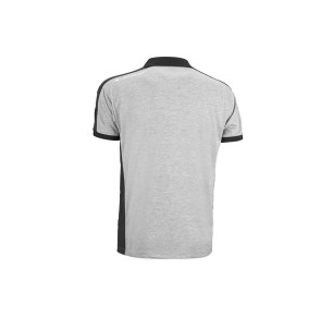 POLO MANGA CORTA COOL ICE JUBA GRIS/NEGRO TP60GK