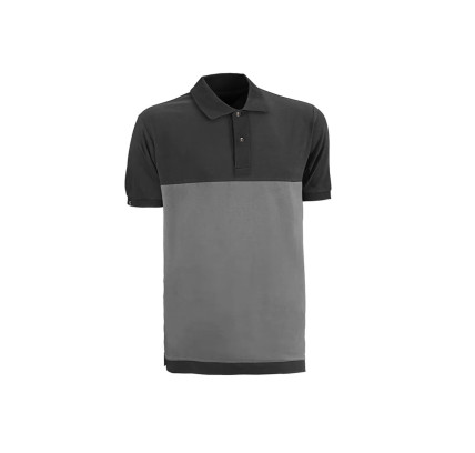 POLO MANGA CORTA FENIX JUBA GRIS/NEGRO FXC68GK