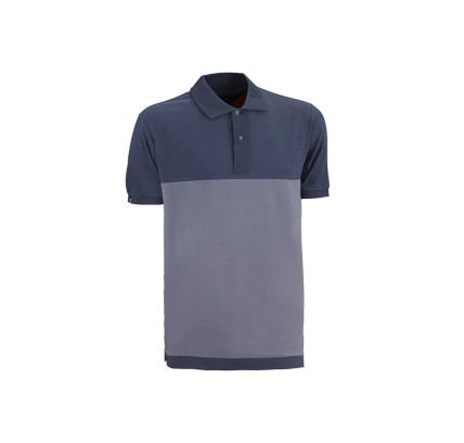 POLO MANGA CORTA FENIX JUBA GRIS/AZUL FXC68GB