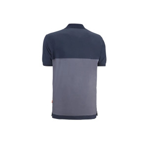 POLO MANGA CORTA FENIX JUBA GRIS/AZUL FXC68GB