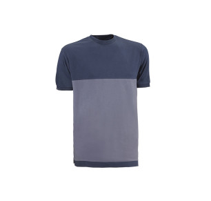 CAMISETA MANGA CORTA FENIX JUBA GRIS/AZUL FCX63GB