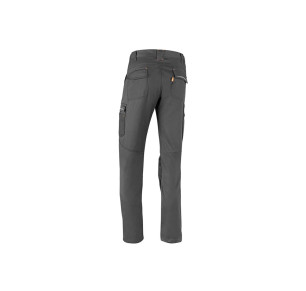 PANTALON LABORAL MULTIBOLSILLO JUBA KINETIC GRIS FX155GY