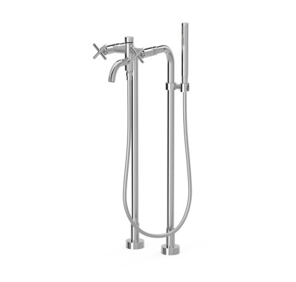 GRIFO BIMANDO DE SUELO PARA BAÑERA Y DUCHA TRES MONT BLANC CROMO 28319401