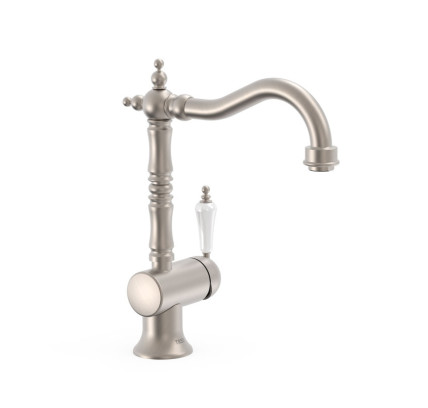GRIFO MONOMANDO CON MANETA LATERAL PARA LAVABO TRES CLASIC ACERO 24210801AC