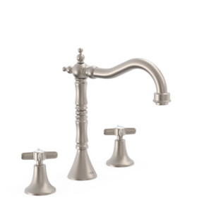 GRIFO BIMANDO DE REPISA PARA LAVABO TRES CLASIC ACERO 24210501AC