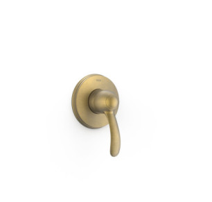 GRIFO MONOMANDO EMPOTRADO DE 1 VÍA PARA DUCHA TRES CLASIC LATÓN VIEJO MATE 24217701LM