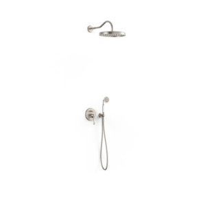 KIT DE GRIFO MONOMANDO EMPOTRADO DE 2 VÍAS PARA DUCHA TRES CLASIC ACERO 24218003AC