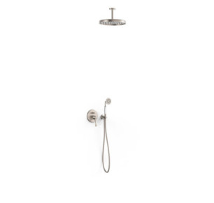 KIT DE GRIFO MONOMANDO EMPOTRADO DE 2 VÍAS PARA DUCHA TRES CLASIC ACERO 24218004AC